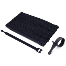 STACTES DE CABLE DE CABLES DE CABLE 50PK TRILLER 8''''X0.5 '' LIGNE ORGANISATION DU CORD MINE LE CORD AVEC HORD ET LOOP pour le bureau a domicile