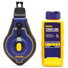 Irwin Tools Strait-Line Chalk Line Speedline Pro Reel Blue 100 ft. (IWHT48443BC)