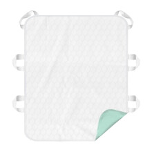 MILDPLUS Alèses Lavables avec 6 Poignées Robustes 3436 Extra Large Réutilisables 4-Couches Imperméables (Vert,1)