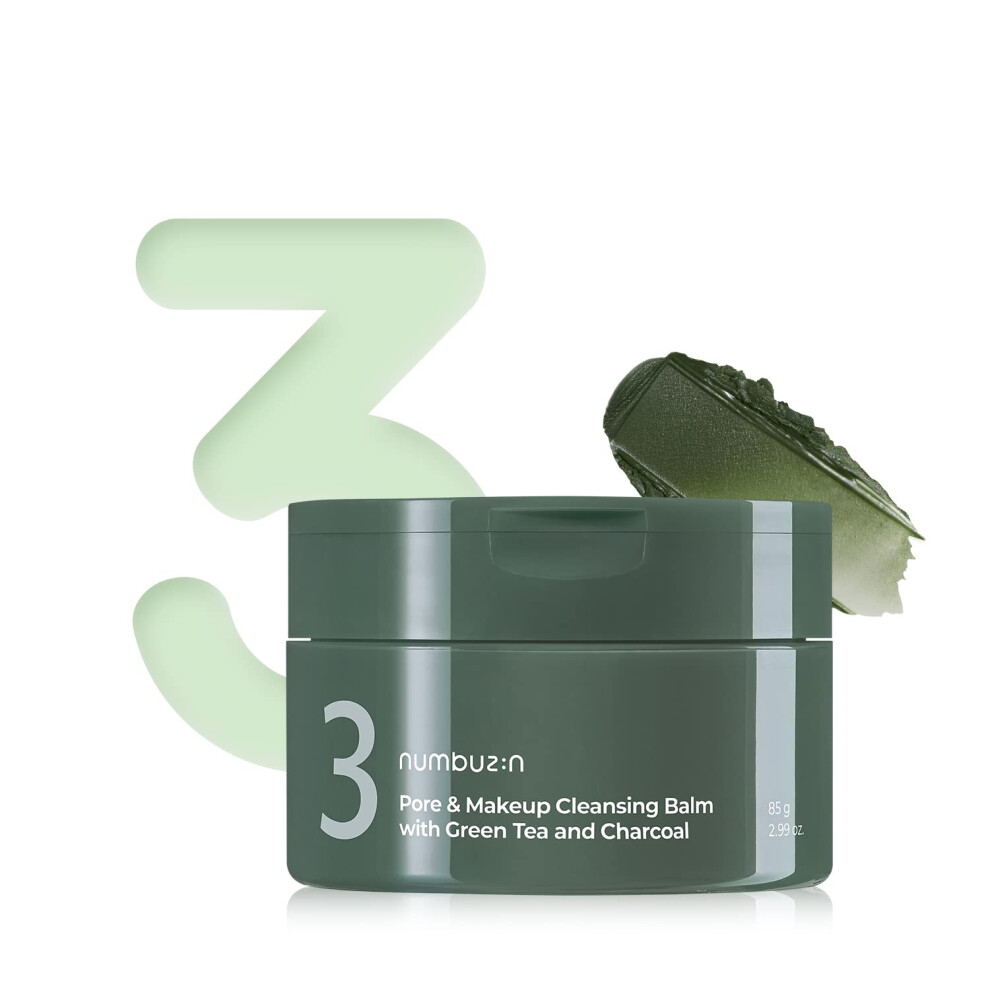 Numbuzin Green - No.3 Pore & Makeup Cleansing Balm 85 G - Cleansing Face Balm For All Skin Types - Image 4