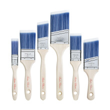 Bates- Paint Brushes 6 Pack Treated Wood Handle Paint Brushes for Walls Stain Brush Wall Paint Brushes Paint Brush Furniture Paint Brush Paint
