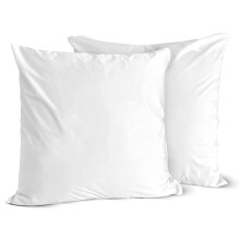 Euro Size Pillow Protectors Set of 2 - European Square 28x28 Pillow Covers Waterproof Hypoallergenic Dust Proof Zippered Encasement