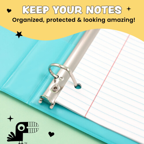 Classeur Five Star Vert Citron Avec 4 Poches - Onglets Colorés Variés, Neuf Avec étiquette