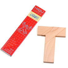 KINGOU Wood T Shape Puzzle 4dln hlavolamov hracka pro deti a dospel Pokrocil roven Skvel drek na prty a prty obsahuje paprov pokyny