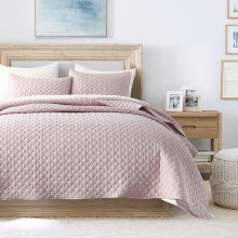 Horimote Home Quilt Dimensiune Twin Link Pink Lightweight Quilt for Vara Ultra-moale microfibru n stil modern nori matlasa?i model de pat a patu