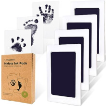 Kit per impronte di mani e piedi senza inchiostro, confezione da 4 - Tampone di inchiostro per impronte di mani e piedi di bambini - Kit per impr