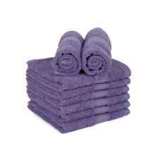 Casa Lino 24 pezzi Set di salviette (30,5 cm x 30,5 cm) Salviette in 100% cotone per viso e corpo. Altamente assorbenti e morbidi come la punta d