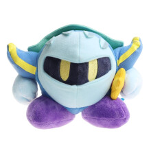 Vadkind Kirby Plush, 5.9" Meta Knight Knuffel voor Game Fans, Schattige Pluche Figuur voor Kinderen en Volwassenen
