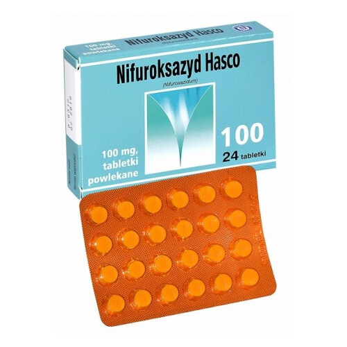HASCO Nifuroksazyd 100mg 24 tablets for diarrhea biegunka 1