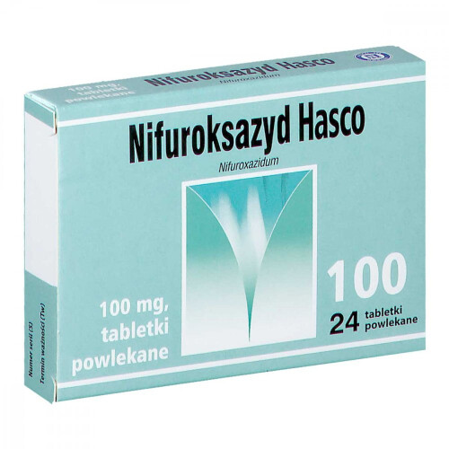 HASCO Nifuroksazyd 100mg 24 tablets for diarrhea biegunka 2