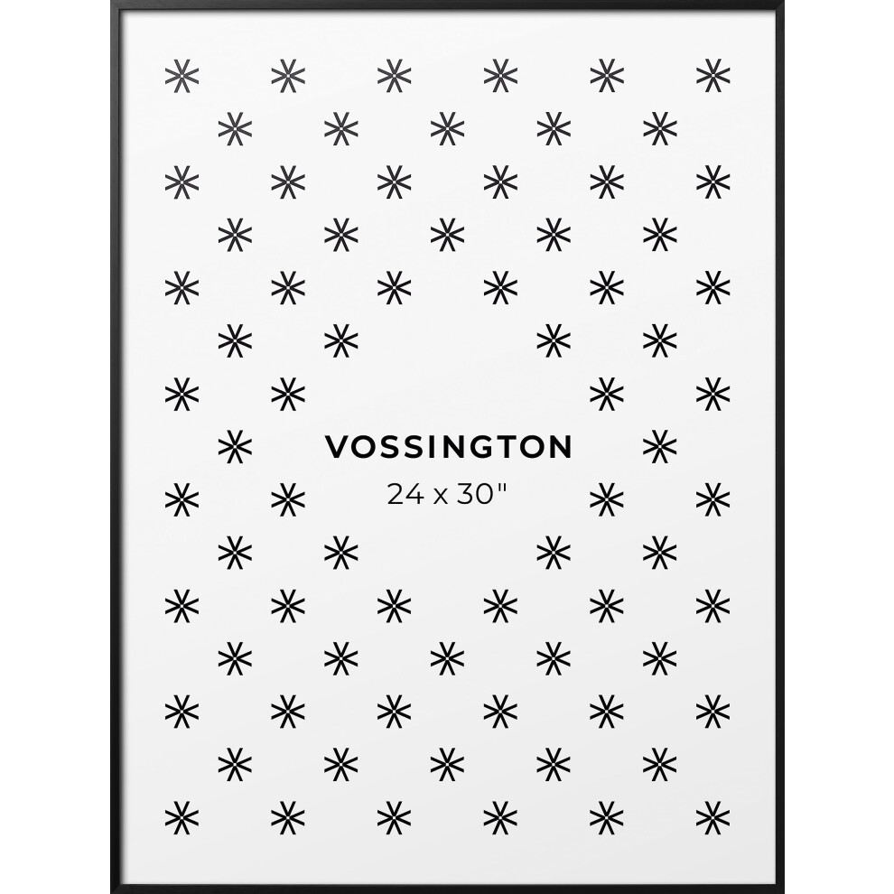 Cadre photo Vossington fin 24 x 30 pouces - Cadre noir - Design fin et moderne - Convient pour 1 photo, impression, puzzle ou poster (24 x 30 pouces)