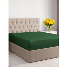 Full Size Fitted Bed Sheet - Hotel Luxury Single Fitted Sheet Only - Fits Mattress Up to 16 - Extra Soft Wrinkle Free Breathable Sheet - Bottom Fitt