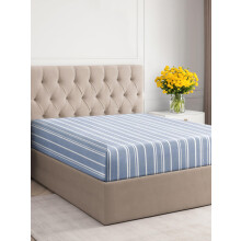 Twin Size Fitted Bed Sheet - Hotel Luxury Single Fitted Sheet Only - Fits Mattress Up to 16 - Extra Soft Wrinkle Free Breathable Sheet - Bottom