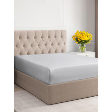 CGK Unlimited Twin XL Size Fitted Bed Sheet - Hotel Luxury - Fits Mattress Up to 16 - Extra Soft Wrinkle Free Breathable - French Grey