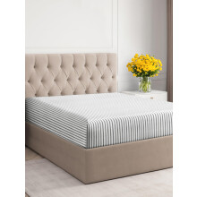 Queen Size Fitted Bed Sheet - Hotel Luxury Single Fitted Sheet Only - Fits Mattress Up to 16 - Extra Soft Wrinkle Free Breathable Sheet - Botto