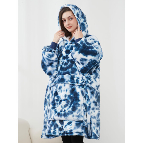 KFUBUO Φορετό Μπλουζάκι Μπλάνκετ για Ενήλικες Sherpa Oversized με Τσέπες για Γενέθλια 2