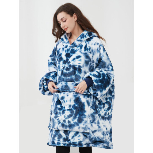 KFUBUO Φορετό Μπλουζάκι Μπλάνκετ για Ενήλικες Sherpa Oversized με Τσέπες για Γενέθλια 1