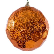 Vickerman MC240218 6 in. Burnish Orange Honeycomb Ornament - 2 Piece Per Bag