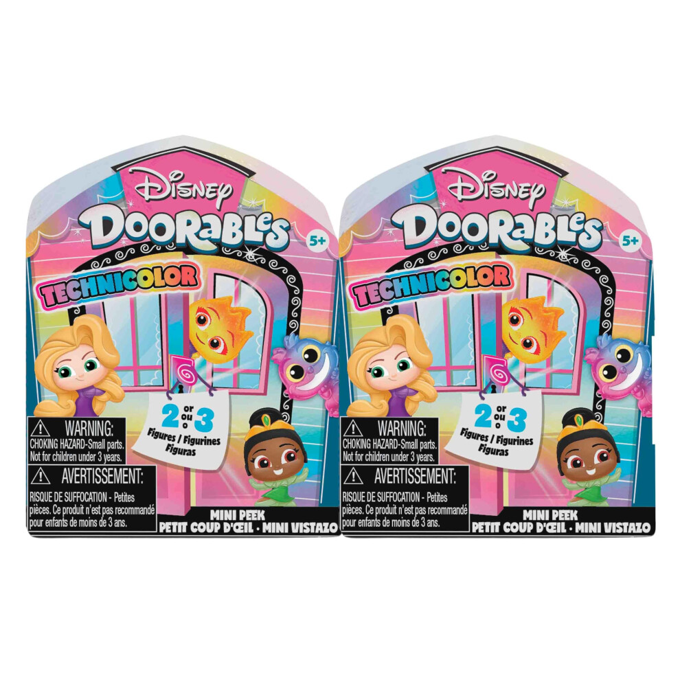 Just Play Disney Doorables Mini Peek Technicolor Takeover 2-Balen 1,5Palcov Sberatelsk Figurky Detsk Hracky Pro Deti Od 5 Let-image