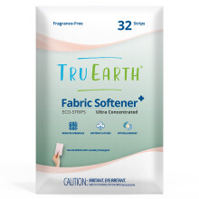 Bandes assouplissantes Tru Earth pour machine laver. Alternative aux assouplissants liquides et aux dosettes. Sans parfum. Jusqu' 64 lavages p