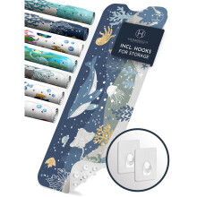 Homerella Baby Bath Tub Mat | Anti Mold Mildew Resistant Non Slip Kids and Adult Bath Tub Shower Mats | 40x16 inch Long with Suction Cups for Sec