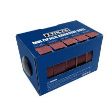 Assorterede sandpapirruller 5 gryn smergelklude med dispenser 150 240 320 400 600 forskellige gryn slibende sandpapirruller til tr?metalpolering