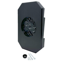 iMBAPrice 8141DBL-BK-1 Black Color Siding Lamp Mounting Kits with Built-in Box for 1/2 Inch 0.5 Outdoor Double 4 Siding LAP 1/2 Vertical Double Siding