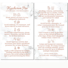 Havongki - 100 pakke - Premium Hyaluron Pen Lip Filler Aftercare Instruktionskort 2 x 3,5"""" Tilbeh?r Supplies Kit Care - HP21A100_N