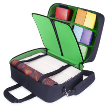 USA Gear XL Magic The Gathering MTG Deck Box Bag Travel Case - Large MTG Card Storage Bag with Padded Shoulder Strap Customizable Interior Weather R
