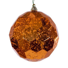 Vickerman MC240118 4.75 in. Honeycomb Mercury Ornament, Burnish Orange - 4 Piece Per Bag
