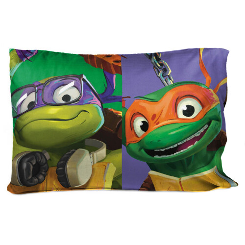Jay Franco Nickelodeon Χελωνάκια Νίντζα Pillowcase 1 Πακέτο - Διπλής Όψης Κάλυμμα Μαξιλαριού 1