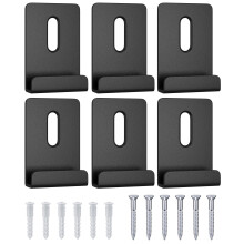 BAGTeck 6Pcs Metal Mirror Clips Wide Channel Mirror Hanger Clip Kit Large Heavy Retainer Clips for Mirrors with Screw Mirror Clips for Wall Mounting F