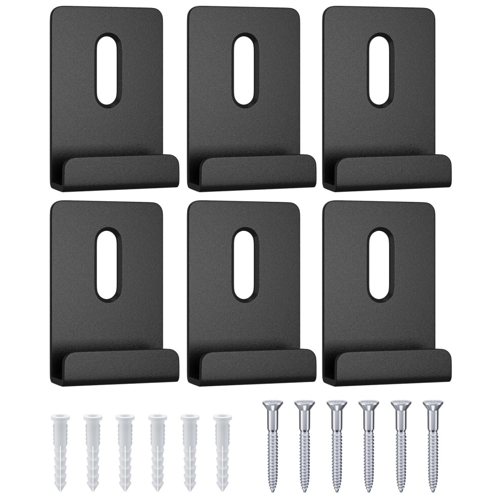 Bagteck 6Pcs Metal Mirror Clips Wide Channel Mirror Hanger Clip Kit Large Heavy Retainer Clips For Mirrors With Screw Mirror Clips For Wall Mounting F 721410816141