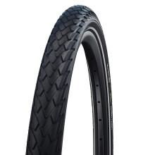 Opona Schwalbe Green Marathon - 27,5 x 1,65 Clincher Wire czarna/odblaskowa linia Performance Line GreenGuard TwinSkin