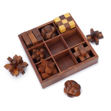 Set di Giochi in Legno Ajuny - Puzzle 3D Stimolanti per Adolescenti e Adulti con Scatola Decorativa
