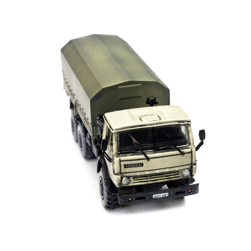 Kamaz 4310 Μεταφορικό Όχημα Μπεζ (Φθαρμένο) "Ηνωμένα Έθνη" 1/72 Μοντέλο Diecast 1