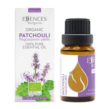 Olio essenziale di patchouli biologico Essences Bulgaria 0,51 fl oz 15 ml Pogostemon cablin 100% puro e naturale non diluito di grado terapeutico