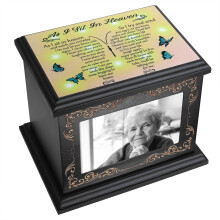 Cremation Urns for Human Ashes Adult Male or Female  Funeral Memorial Urns for Ashes with Photo Frame  Wooden Urns Box and Casket for Men Women  Buria