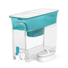 Waterdrop Slim Water Filter Dispenser Large Capacity 35-Cup 200-Gallon Long-Life 5X Lifetime Reduces Chlorine PFOA/PFOS and More BPA Free Turq