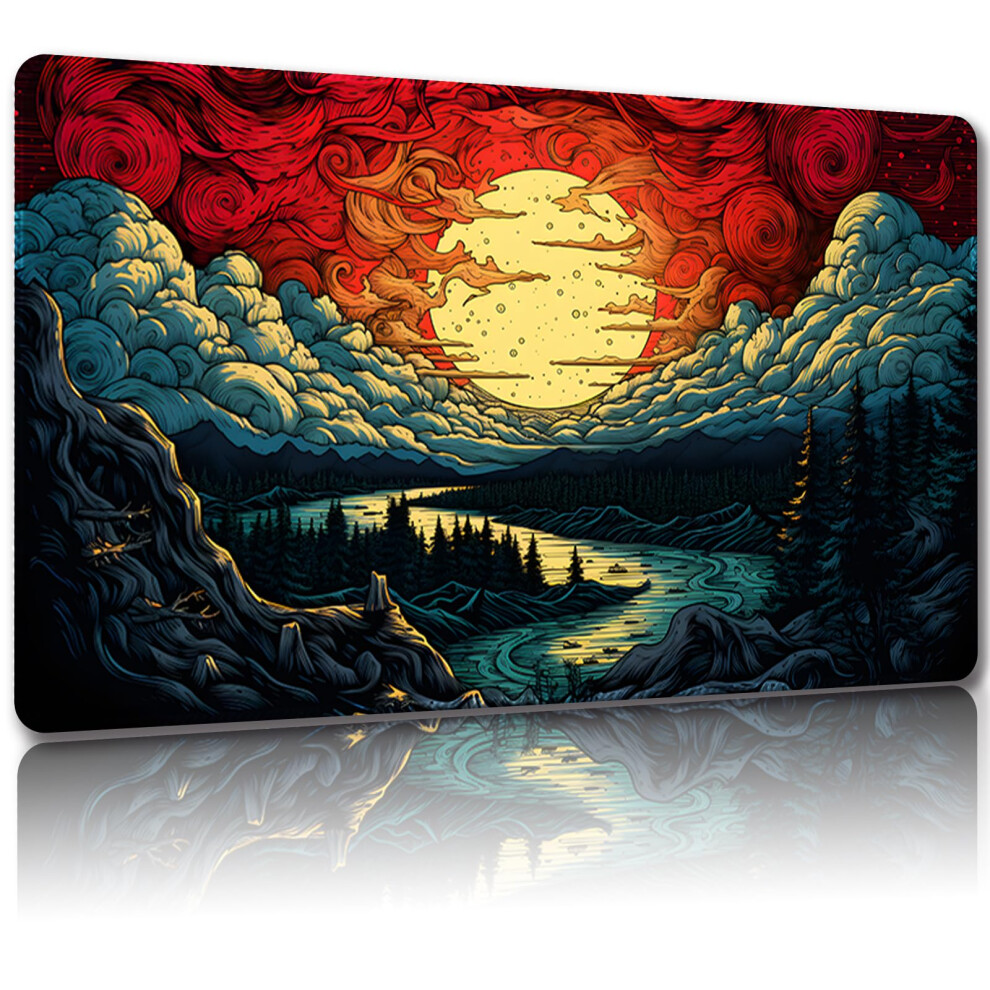 Malqiqi Tappetino Da Gioco Per Mtg, Con Borse Di Stoccaggio, Tappetino Da Gioco 61 X 35,6 Cm, Tcg E Tappetino Da Gioco Da Tavolo Per Carte, Tappetino Per Mouse (Normale, Tappetino Magico 9)-image