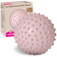 Edushape Original Sensory Ball pour Bébé - Ballon 7" Rose Boho Chic pour Développement des Motricités