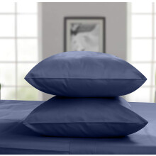 Threadmill King Size Pillow Cases 2 Piece Set | 1200 Thread Count 100% Supima Cotton Pillow Covers Luxury Smooth Solid Sateen | Folkstone Blue