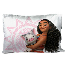 Jay Franco Disney Moana 1 Pack Reversible Pillowcase - Tropical Patchwork Double -sidet pudebetr?k - Funktioner Pua Kids Super Soft Bedding