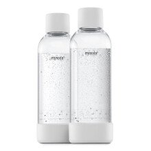Bottiglie di carbonizzazione Mysoda 2PCK 1L - compagno di bevanda compatibile Wassermaxx Aqvia SODAPOP e levivo - bottiglie riutilizzabili con blocco