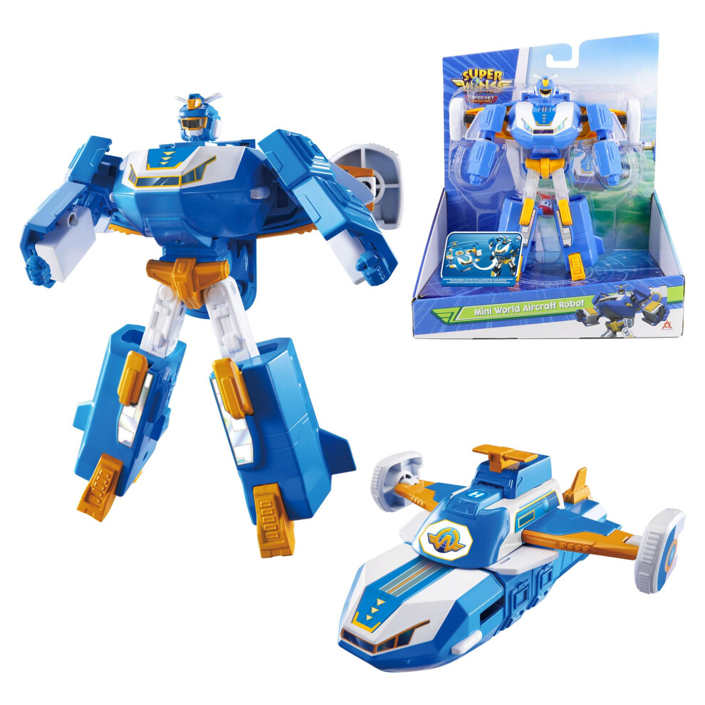 Super Wings World Aircraft Playset Season 6: Air Moving Base Transforming Aircraft To Robot Eu760288