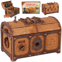 WOODEN.CITY nikov mstnost s pokladem v krabici - tvrd krabicka na puzzle pro dospel Dreven stavebnice - tekov krabicka s nvodem - 3D puzzle