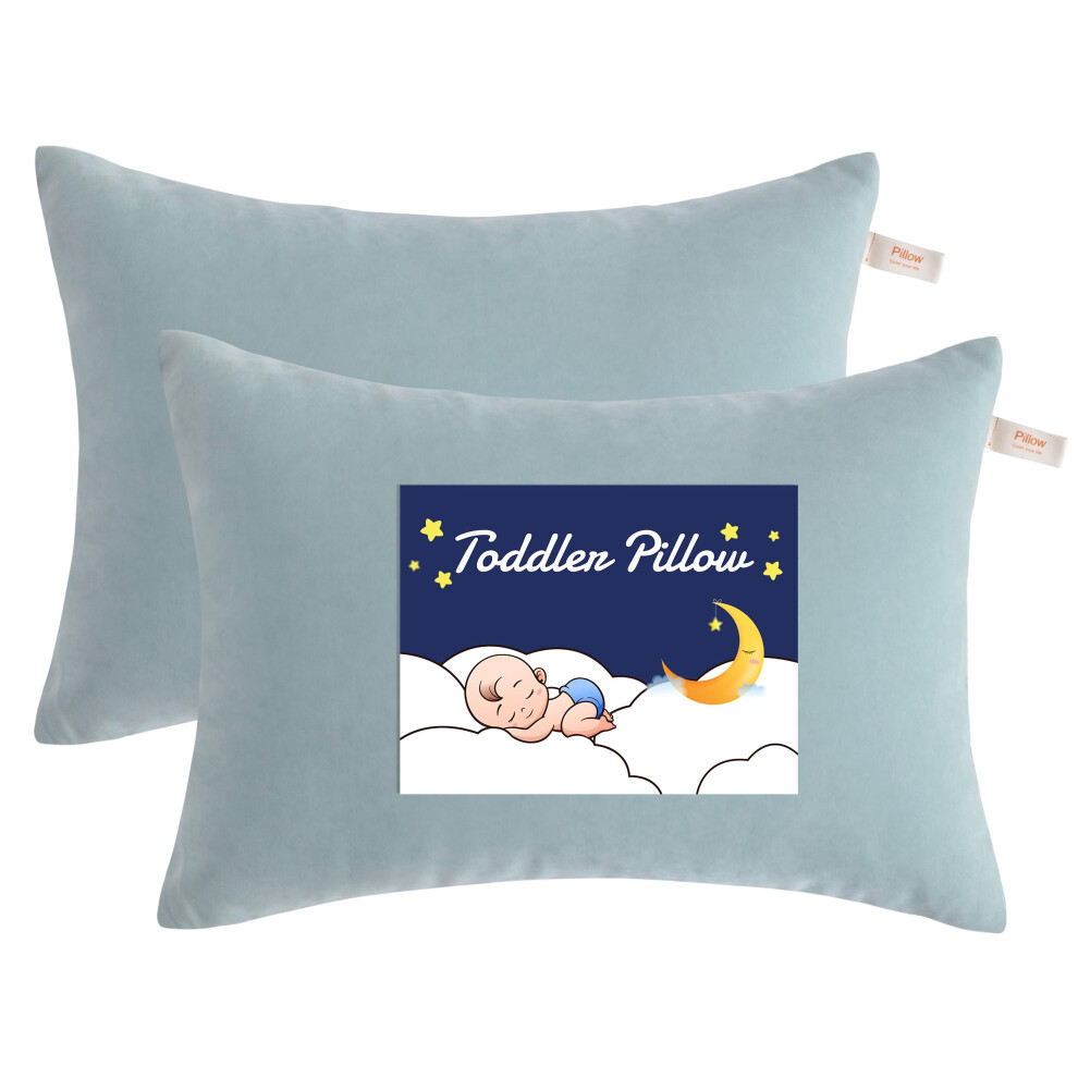 NTBAY Toddler Pillows Down Alternative 13""""x18"""" Pillows Machine Washable - Soft and Breathable Travel Small Pillows for Sleeping Ideal for Da