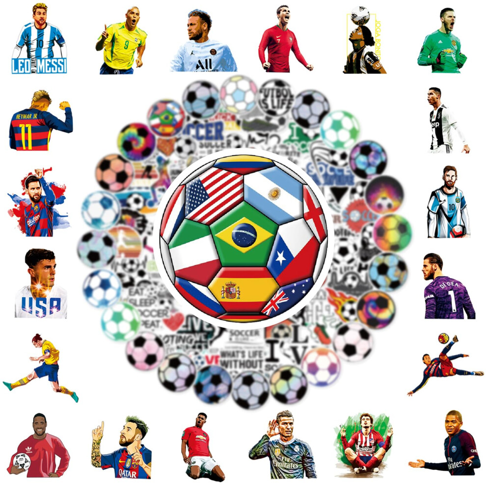150 PCS Wereldbeker Voetbal Stickers Vinyl Waterdichte Graffiti Decals