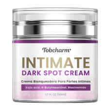 Crema anti-macchie per il corpo, correttore di macchie scure per la zona intima, crema anti-macchie per ascelle, interno coscia e zona bikini.