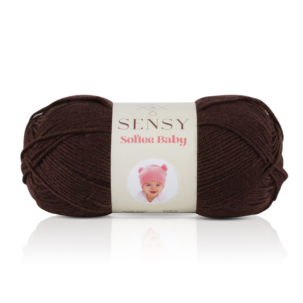 Sensy Softee Babygaren 3,5 oz 275 yards Gauge 3 licht (bruin)